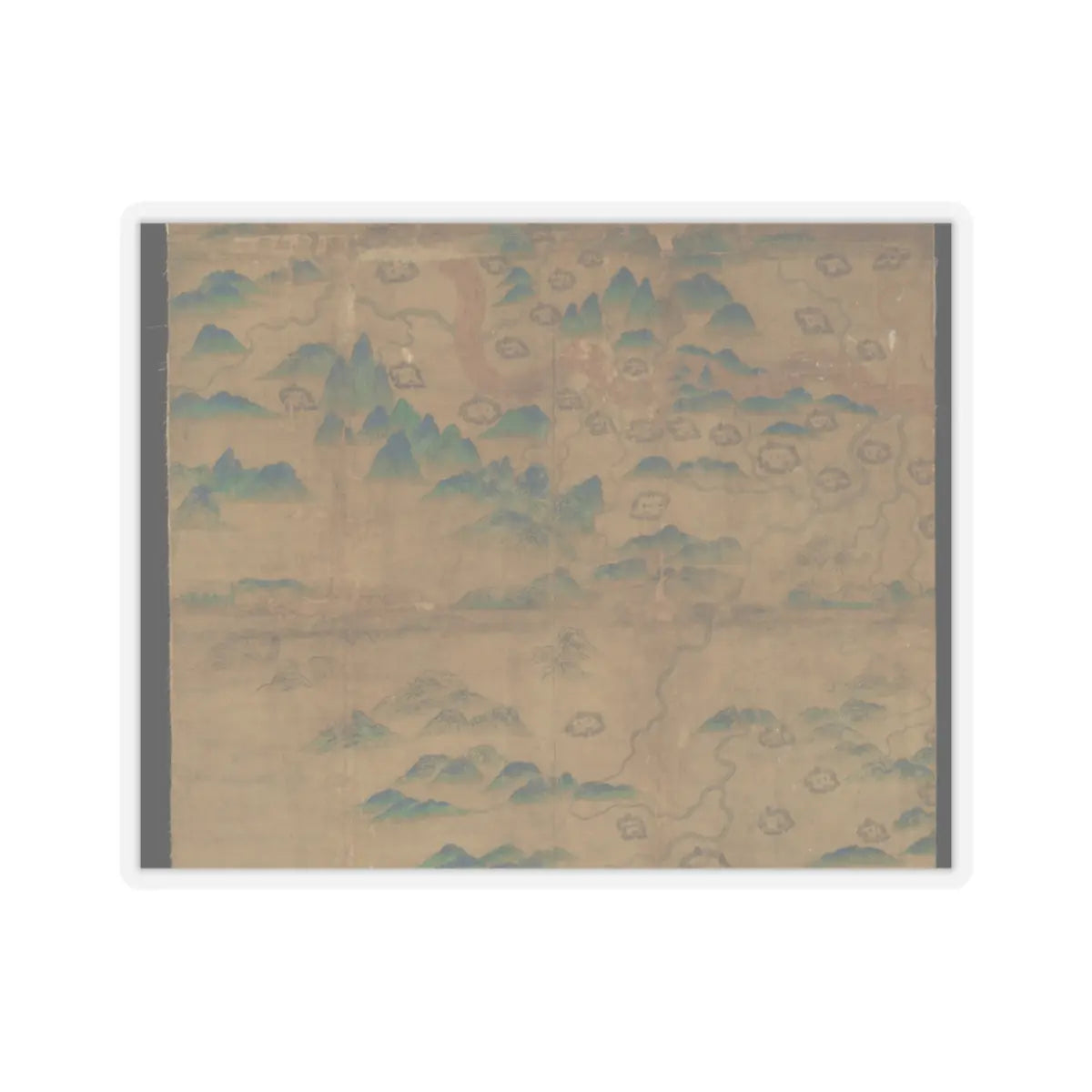 Unidentified artist - Map of China - unknown v8 - STICKER Vinyl Kiss-Cut Decal