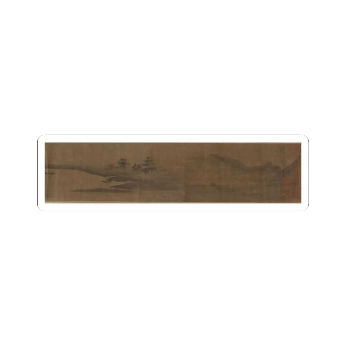 Unidentified artist - Miniature Landscape - unknown v1 - STICKER Vinyl Kiss-Cut Decal