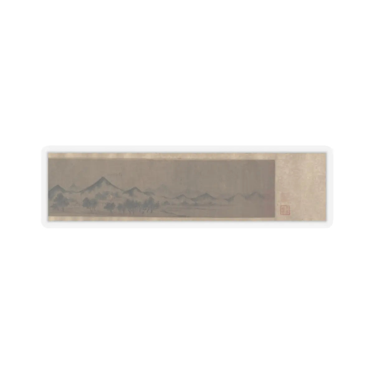Unidentified artist - Miniature Landscape - unknown v13 - STICKER Vinyl Kiss-Cut Decal