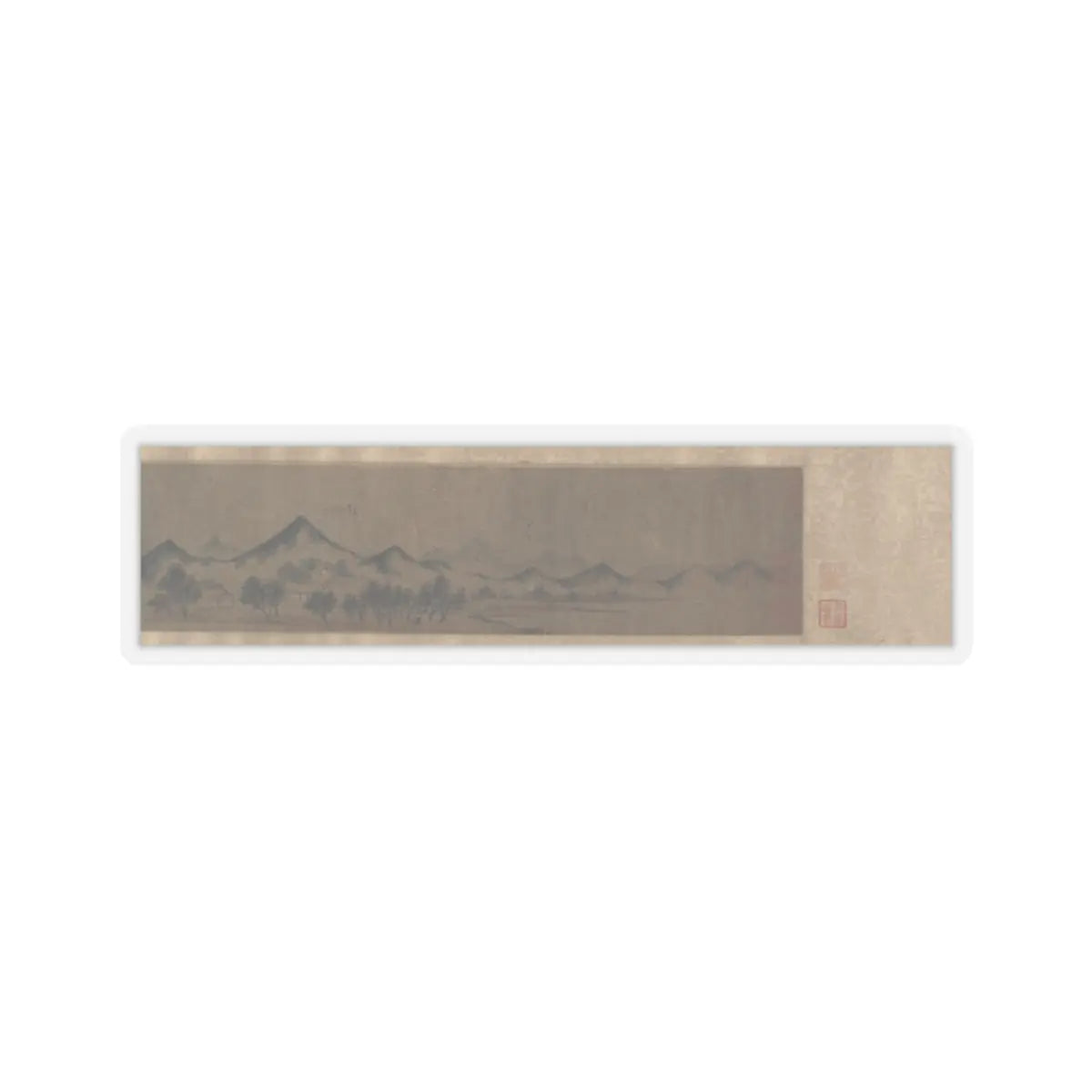 Unidentified artist - Miniature Landscape - unknown v13 - STICKER Vinyl Kiss-Cut Decal