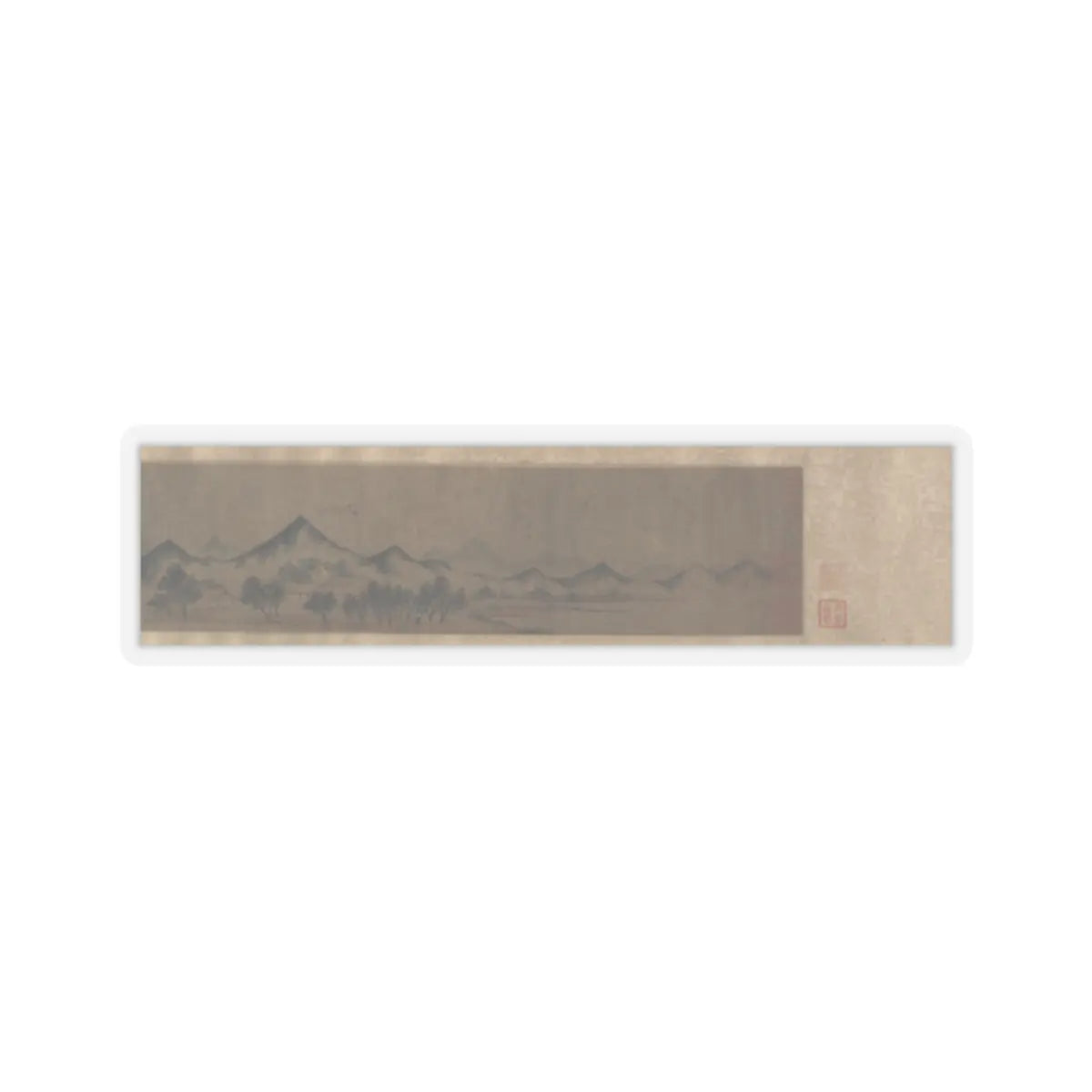 Unidentified artist - Miniature Landscape - unknown v13 - STICKER Vinyl Kiss-Cut Decal