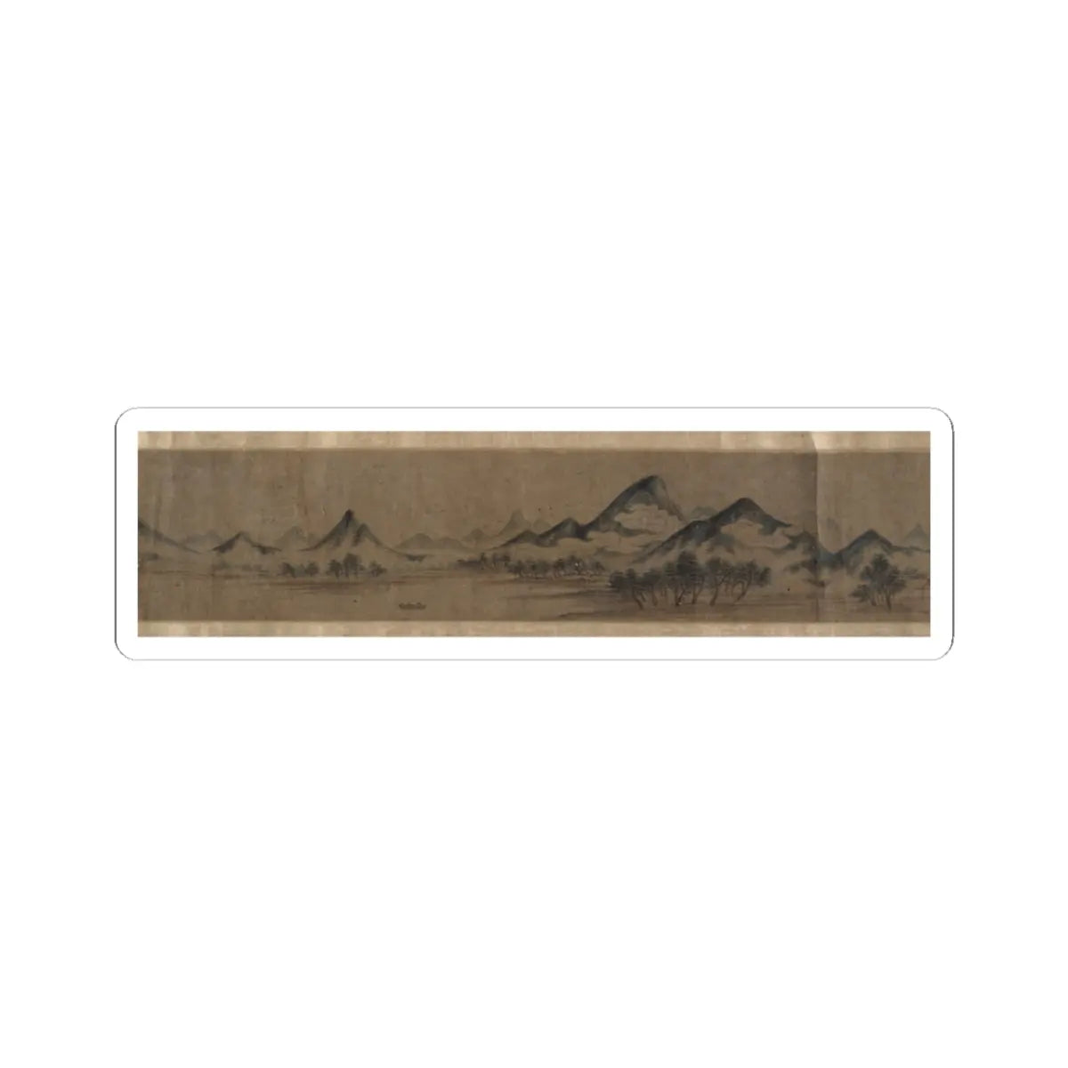 Unidentified artist - Miniature Landscape - unknown v14 - STICKER Vinyl Kiss-Cut Decal