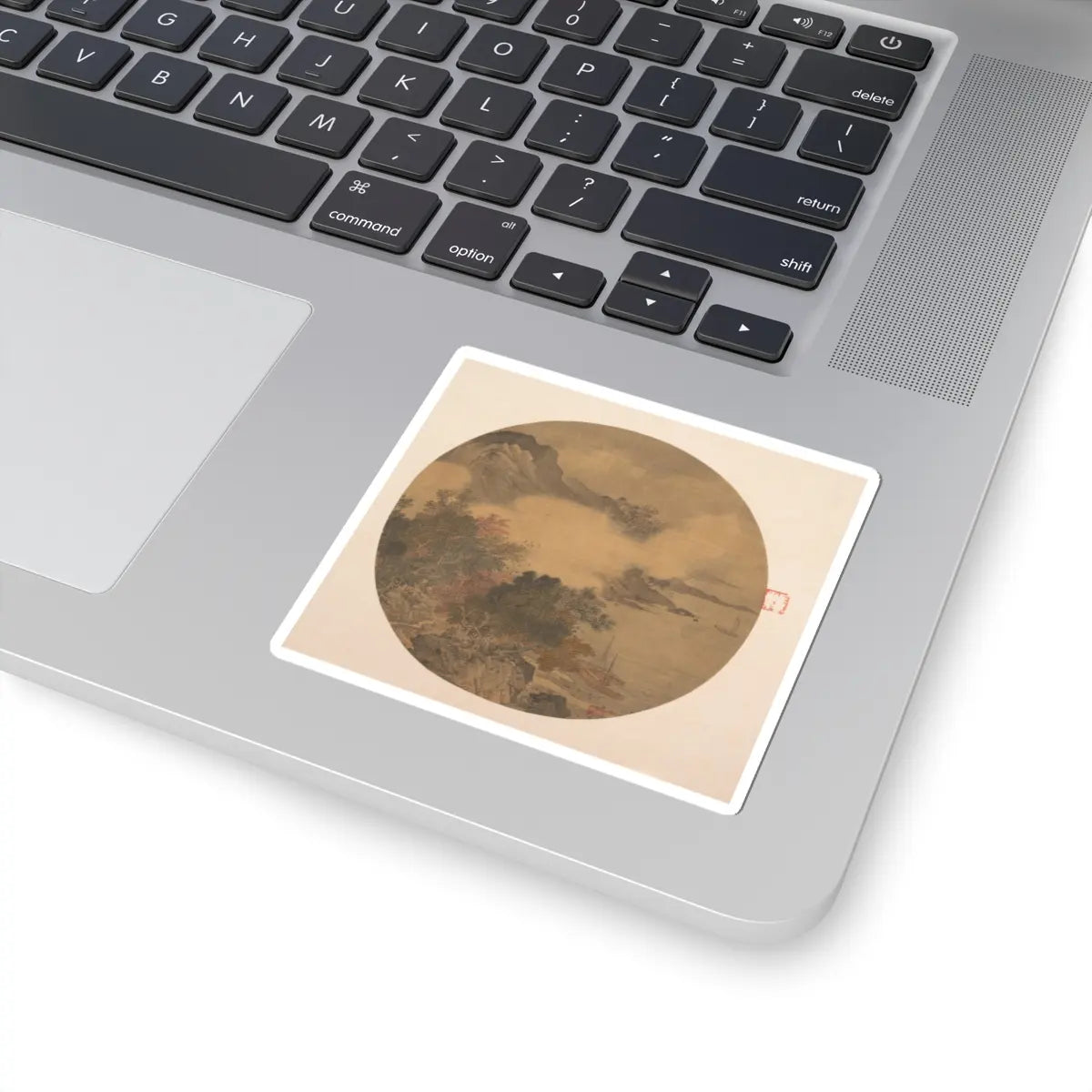 Unidentified artist - Misty Landscape - 15th–16th century - STICKER Vinyl Kiss-Cut Decal