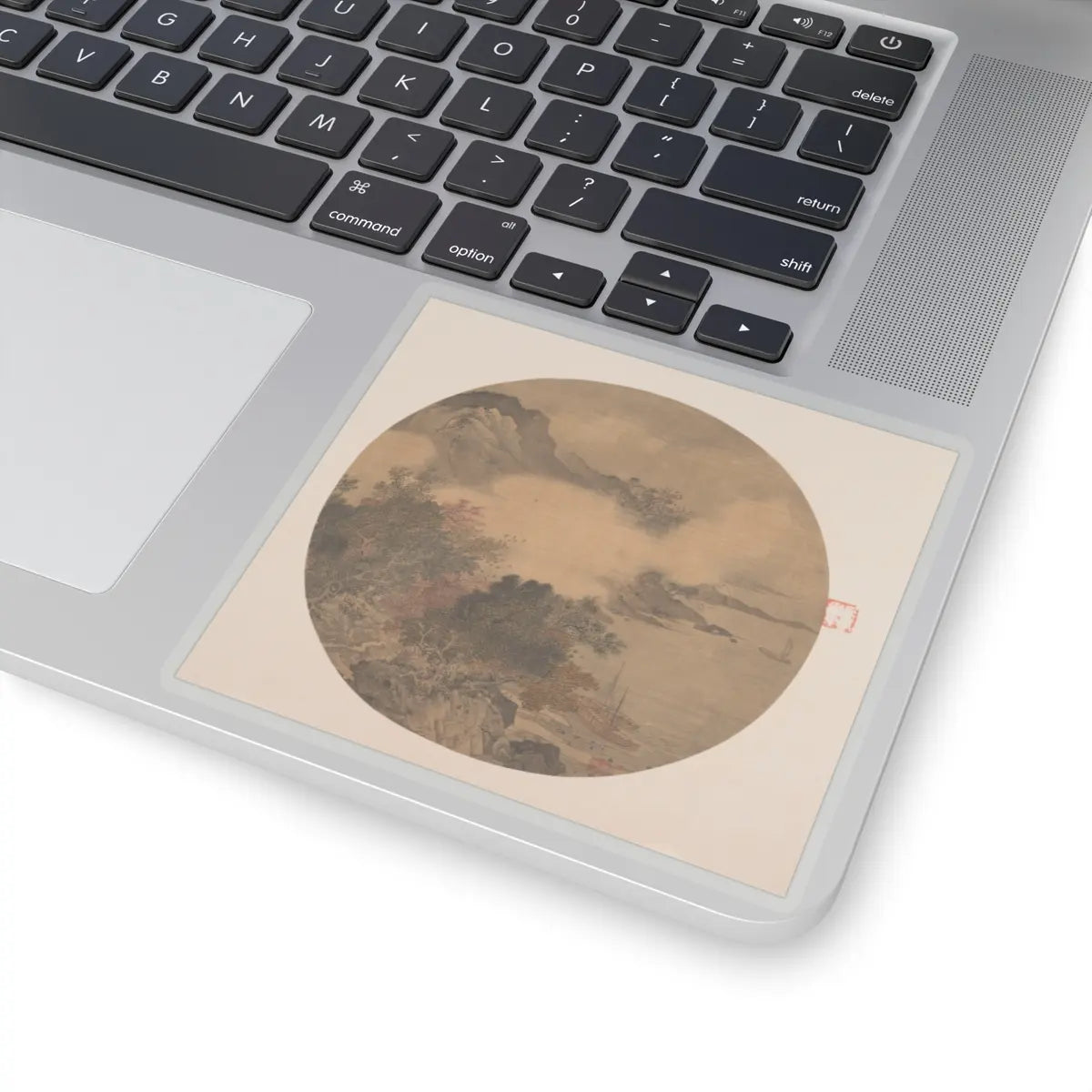 Unidentified artist - Misty Landscape - 15th–16th century - STICKER Vinyl Kiss-Cut Decal