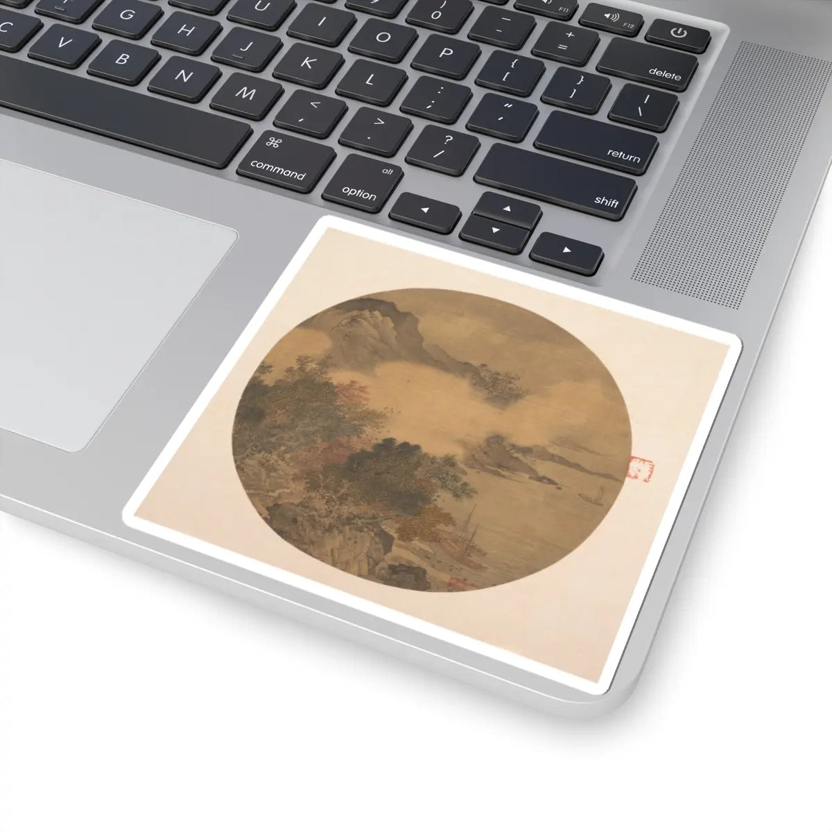 Unidentified artist - Misty Landscape - 15th–16th century - STICKER Vinyl Kiss-Cut Decal