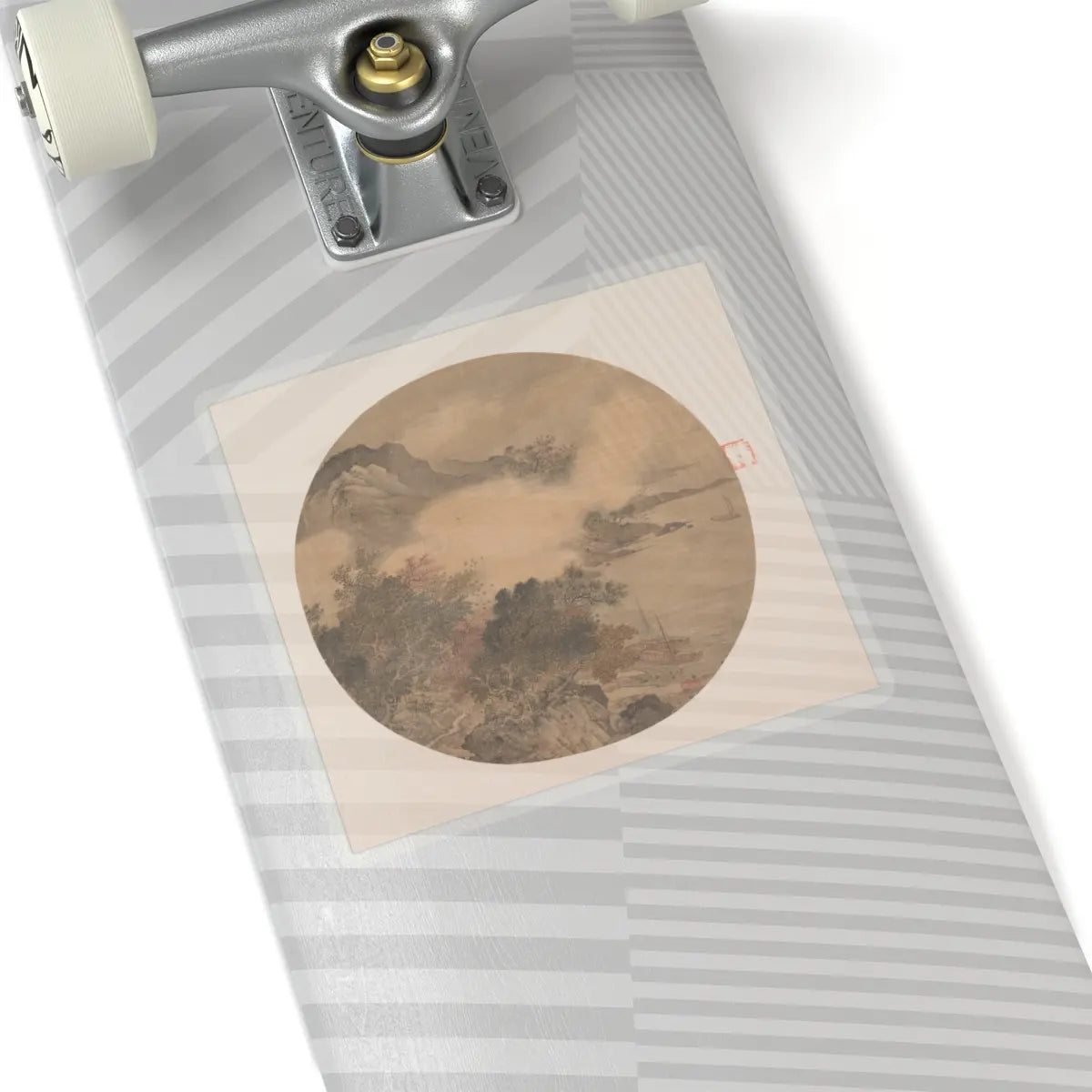 Unidentified artist - Misty Landscape - 15th–16th century - STICKER Vinyl Kiss-Cut Decal