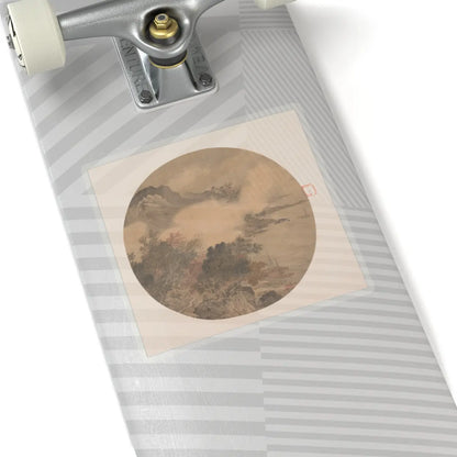 Unidentified artist - Misty Landscape - 15th–16th century - STICKER Vinyl Kiss-Cut Decal