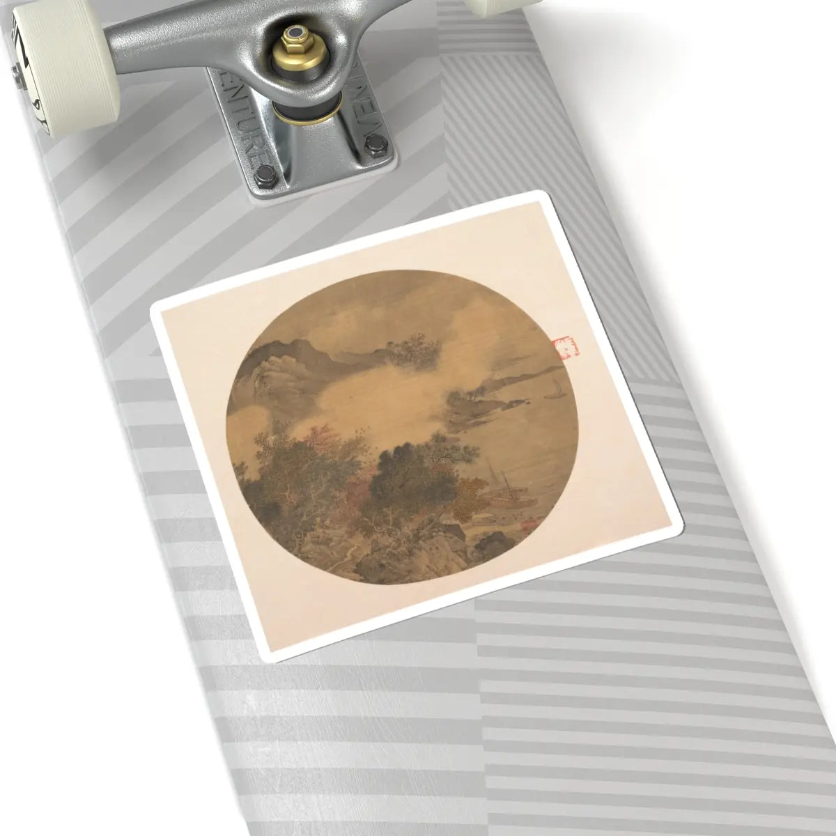 Unidentified artist - Misty Landscape - 15th–16th century - STICKER Vinyl Kiss-Cut Decal