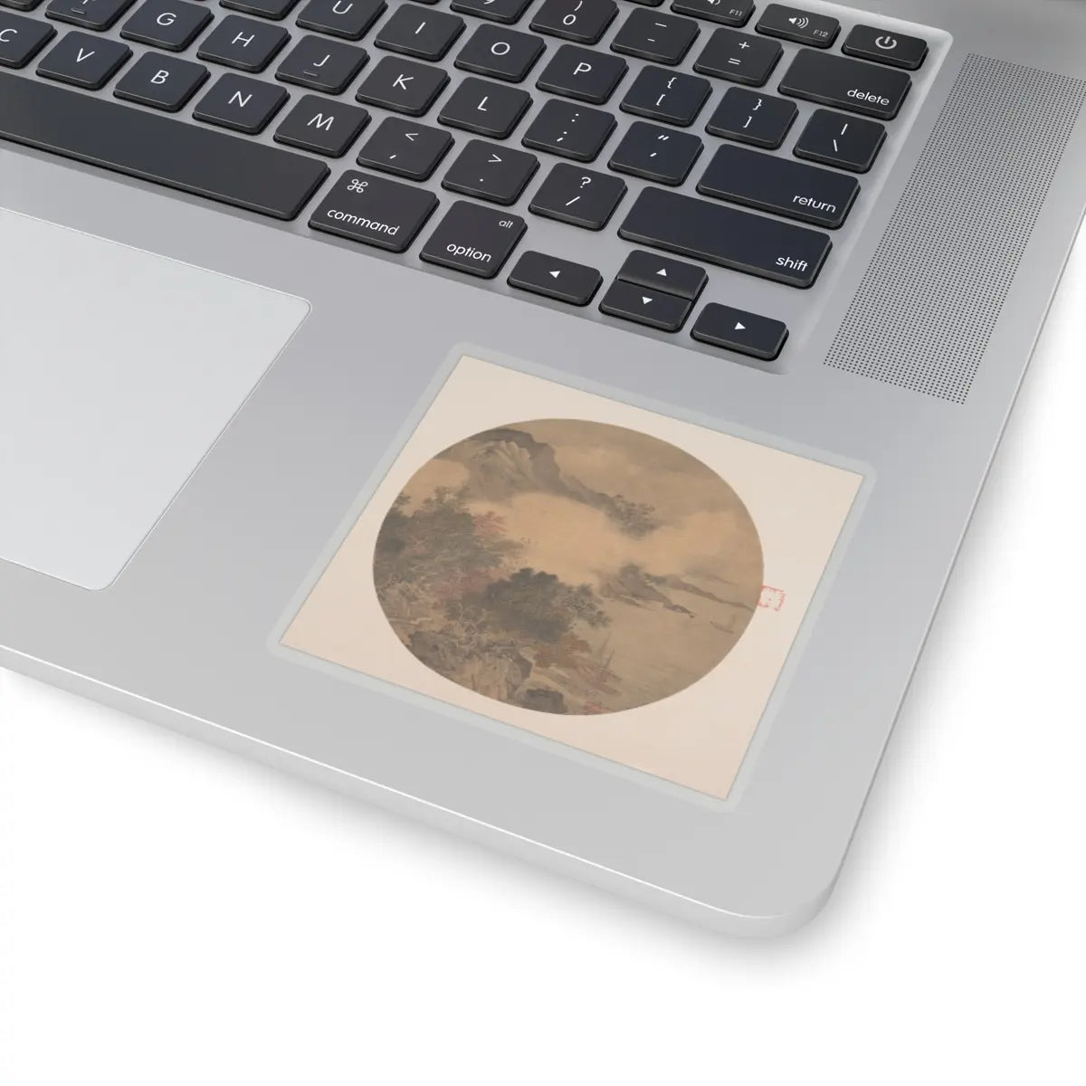 Unidentified artist - Misty Landscape - 15th–16th century - STICKER Vinyl Kiss-Cut Decal
