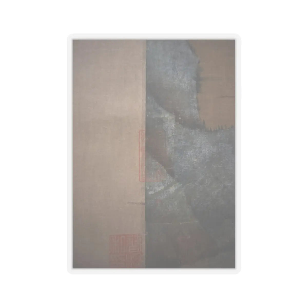 Unidentified artist - Misty Landscape - unknown v10 - STICKER Vinyl Kiss-Cut Decal