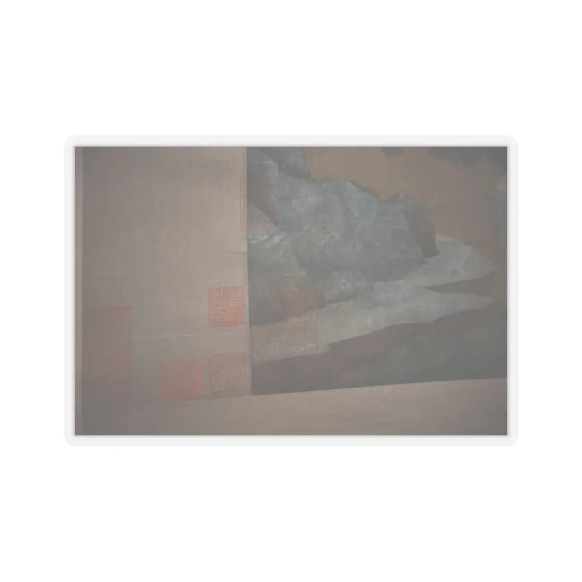 Unidentified artist - Misty Landscape - unknown v11 - STICKER Vinyl Kiss-Cut Decal