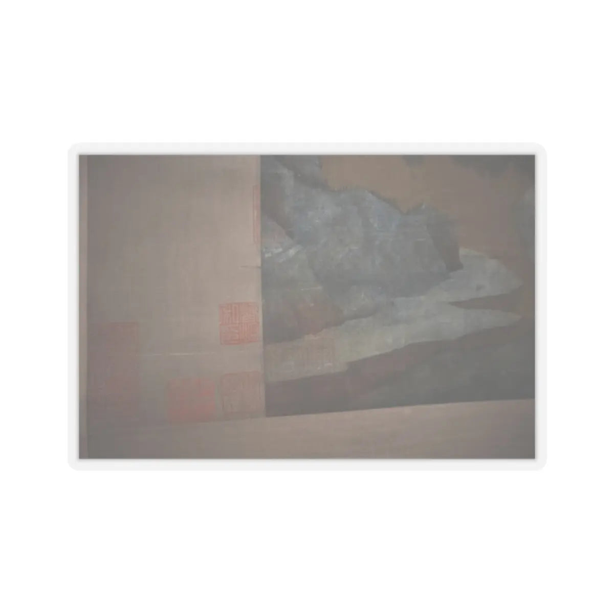 Unidentified artist - Misty Landscape - unknown v11 - STICKER Vinyl Kiss-Cut Decal