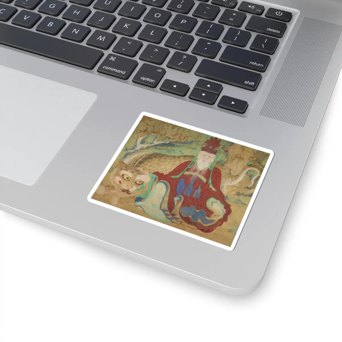 Unidentified artist - Mountain god with tiger - late 19th century v2 - STICKER Vinyl Kiss-Cut Decal