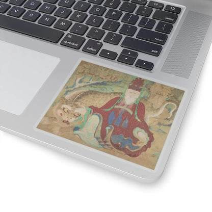 Unidentified artist - Mountain god with tiger - late 19th century v2 - STICKER Vinyl Kiss-Cut Decal