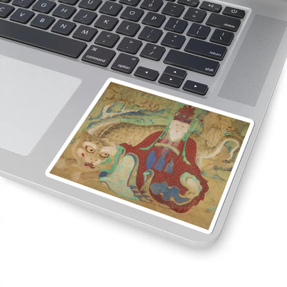 Unidentified artist - Mountain god with tiger - late 19th century v2 - STICKER Vinyl Kiss-Cut Decal