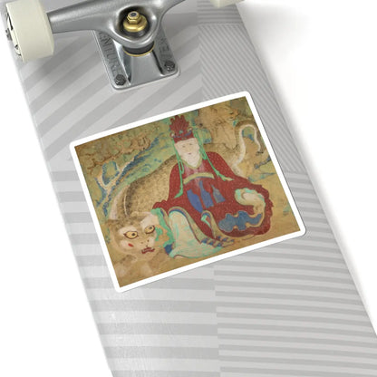 Unidentified artist - Mountain god with tiger - late 19th century v2 - STICKER Vinyl Kiss-Cut Decal