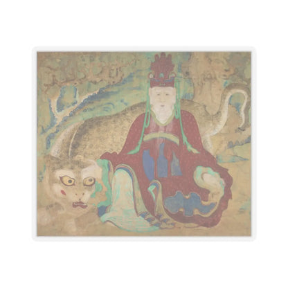 Unidentified artist - Mountain god with tiger - late 19th century v2 - STICKER Vinyl Kiss-Cut Decal