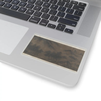 Unidentified artist - Mountain Landscape - unknown v7 - STICKER Vinyl Kiss-Cut Decal