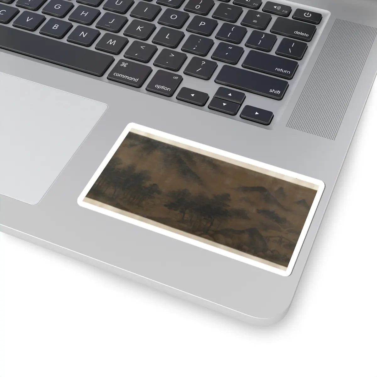 Unidentified artist - Mountain Landscape - unknown v7 - STICKER Vinyl Kiss-Cut Decal