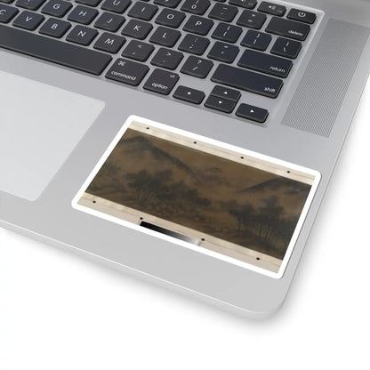 Unidentified artist - Mountain Landscape - unknown v8 - STICKER Vinyl Kiss-Cut Decal