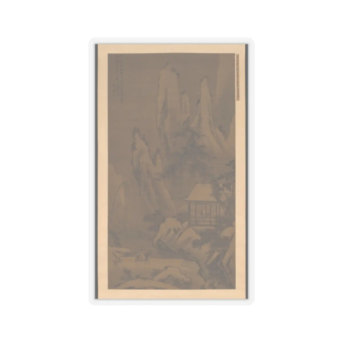 Unidentified artist - Mountain Retreat - mid-16th century v1 - STICKER Vinyl Kiss-Cut Decal