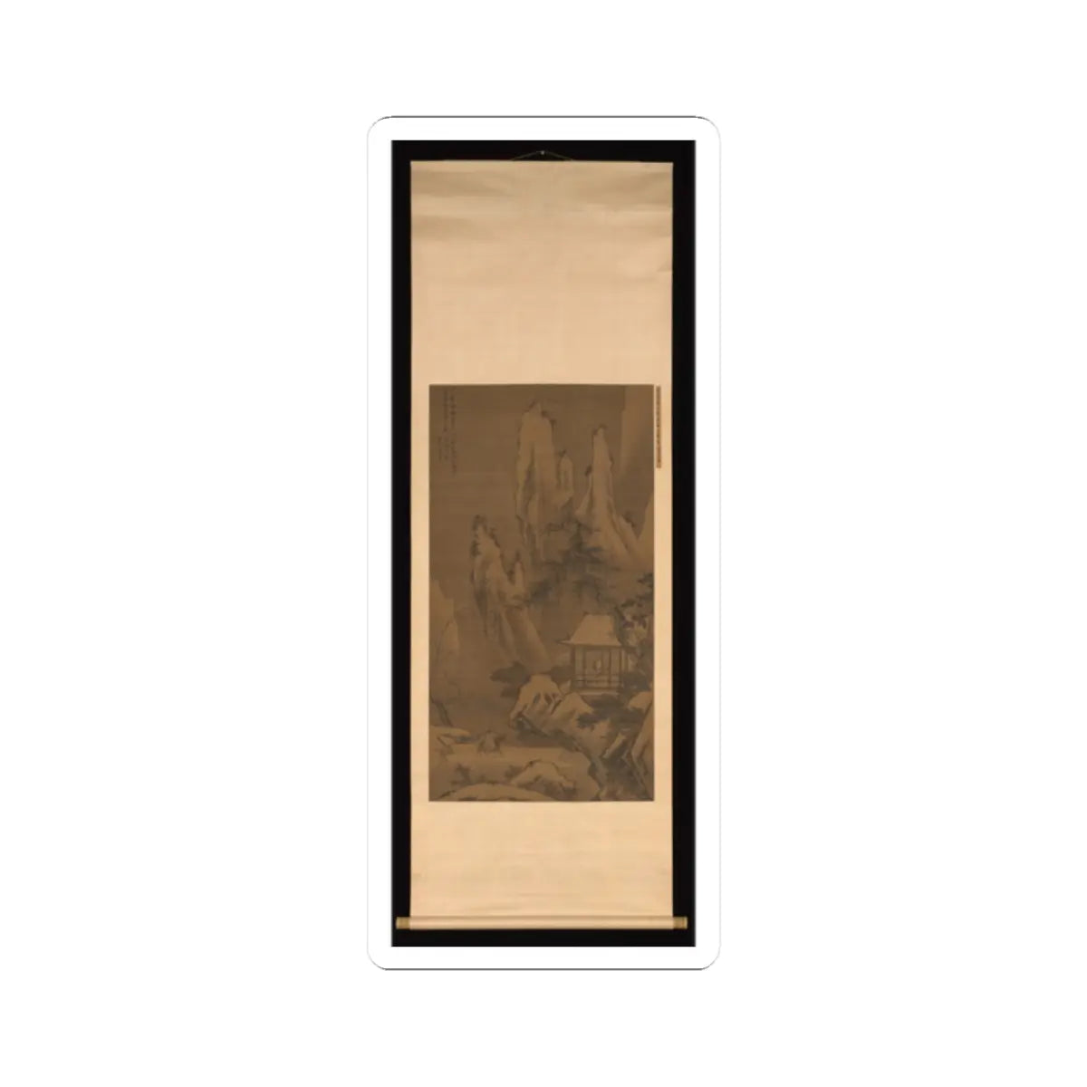 Unidentified artist - Mountain Retreat - mid-16th century v2 - STICKER Vinyl Kiss-Cut Decal