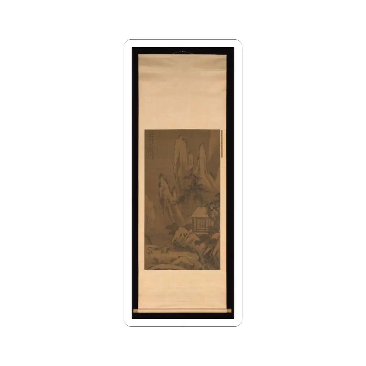 Unidentified artist - Mountain Retreat - mid-16th century v2 - STICKER Vinyl Kiss-Cut Decal