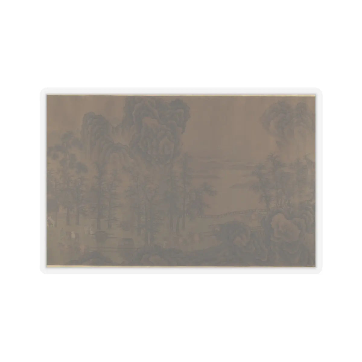 Unidentified artist - Mountain Scenery - unknown v10 - STICKER Vinyl Kiss-Cut Decal