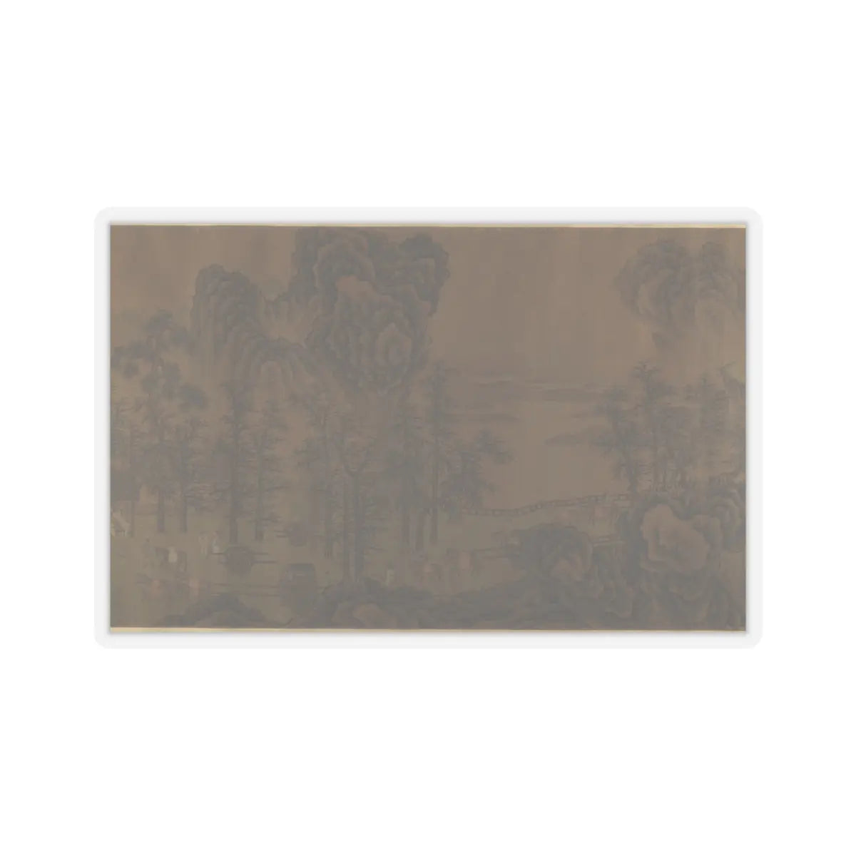 Unidentified artist - Mountain Scenery - unknown v10 - STICKER Vinyl Kiss-Cut Decal