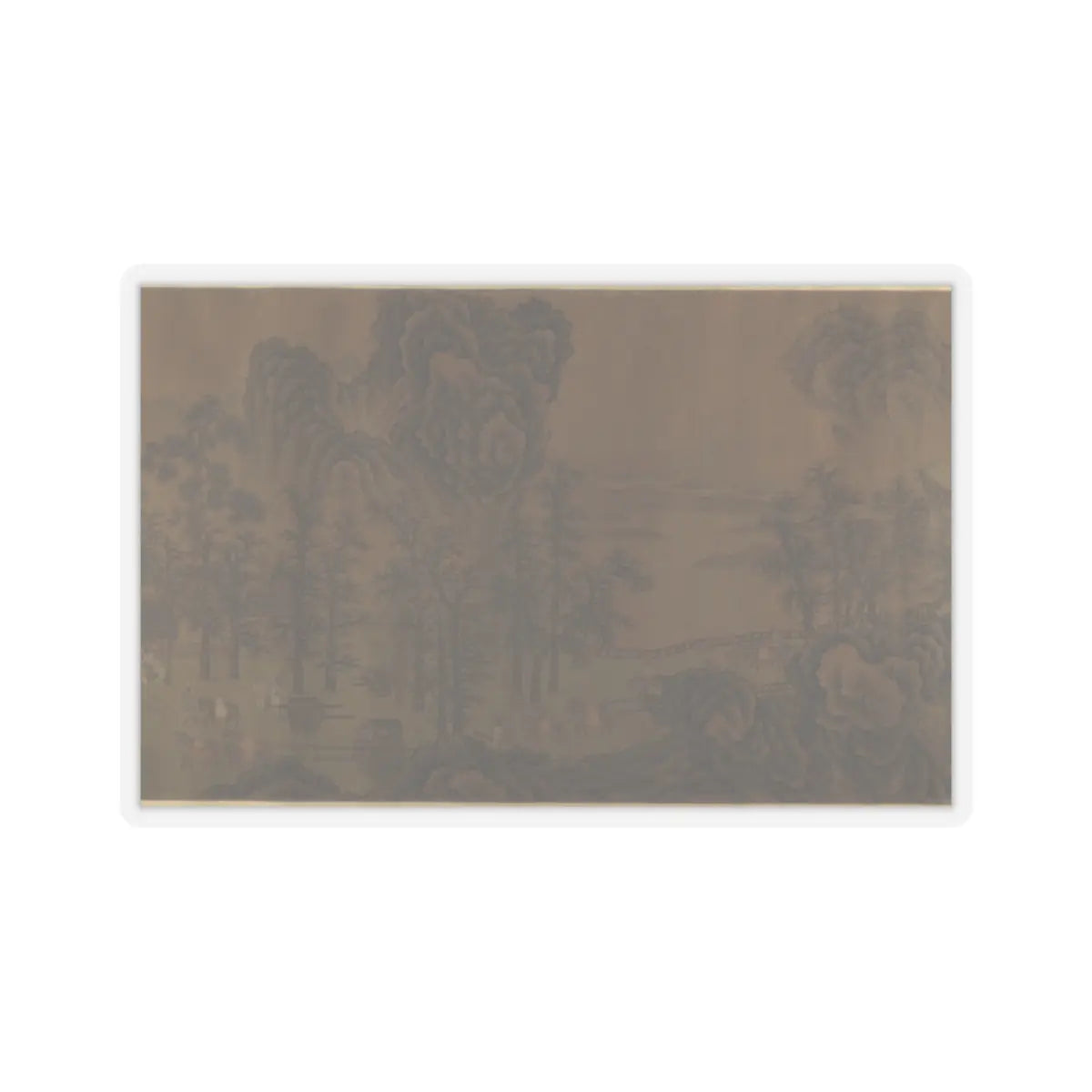 Unidentified artist - Mountain Scenery - unknown v10 - STICKER Vinyl Kiss-Cut Decal