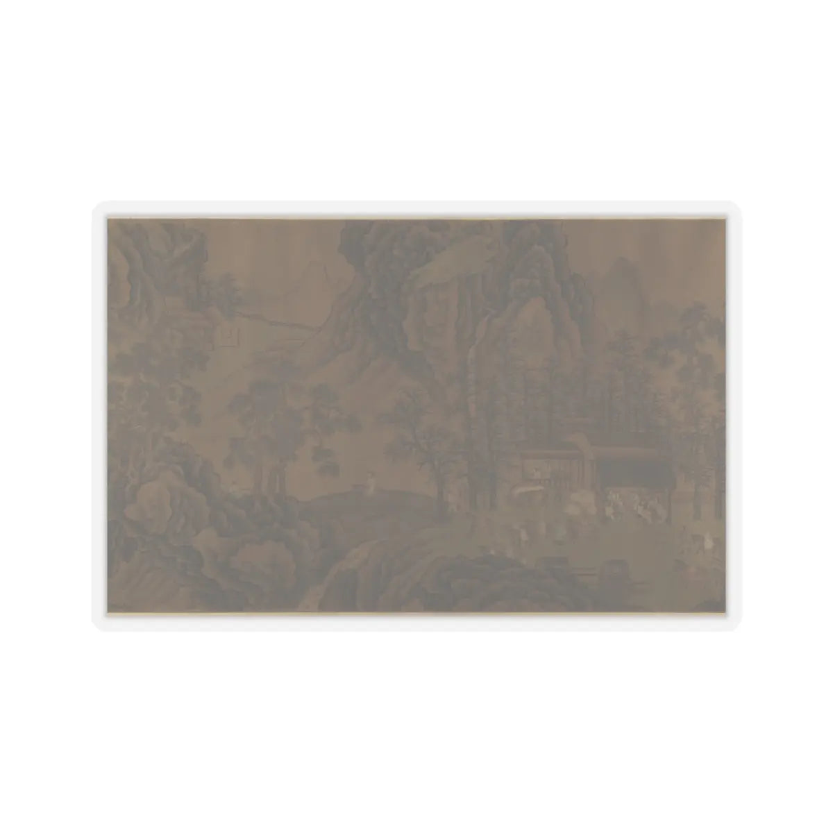 Unidentified artist - Mountain Scenery - unknown v11 - STICKER Vinyl Kiss-Cut Decal
