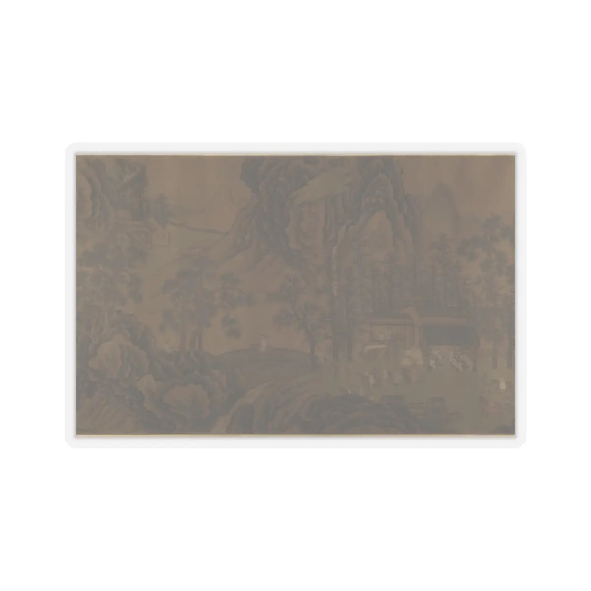Unidentified artist - Mountain Scenery - unknown v11 - STICKER Vinyl Kiss-Cut Decal