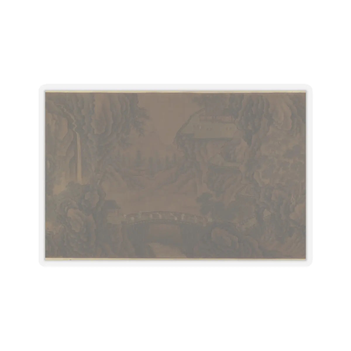 Unidentified artist - Mountain Scenery - unknown v13 - STICKER Vinyl Kiss-Cut Decal