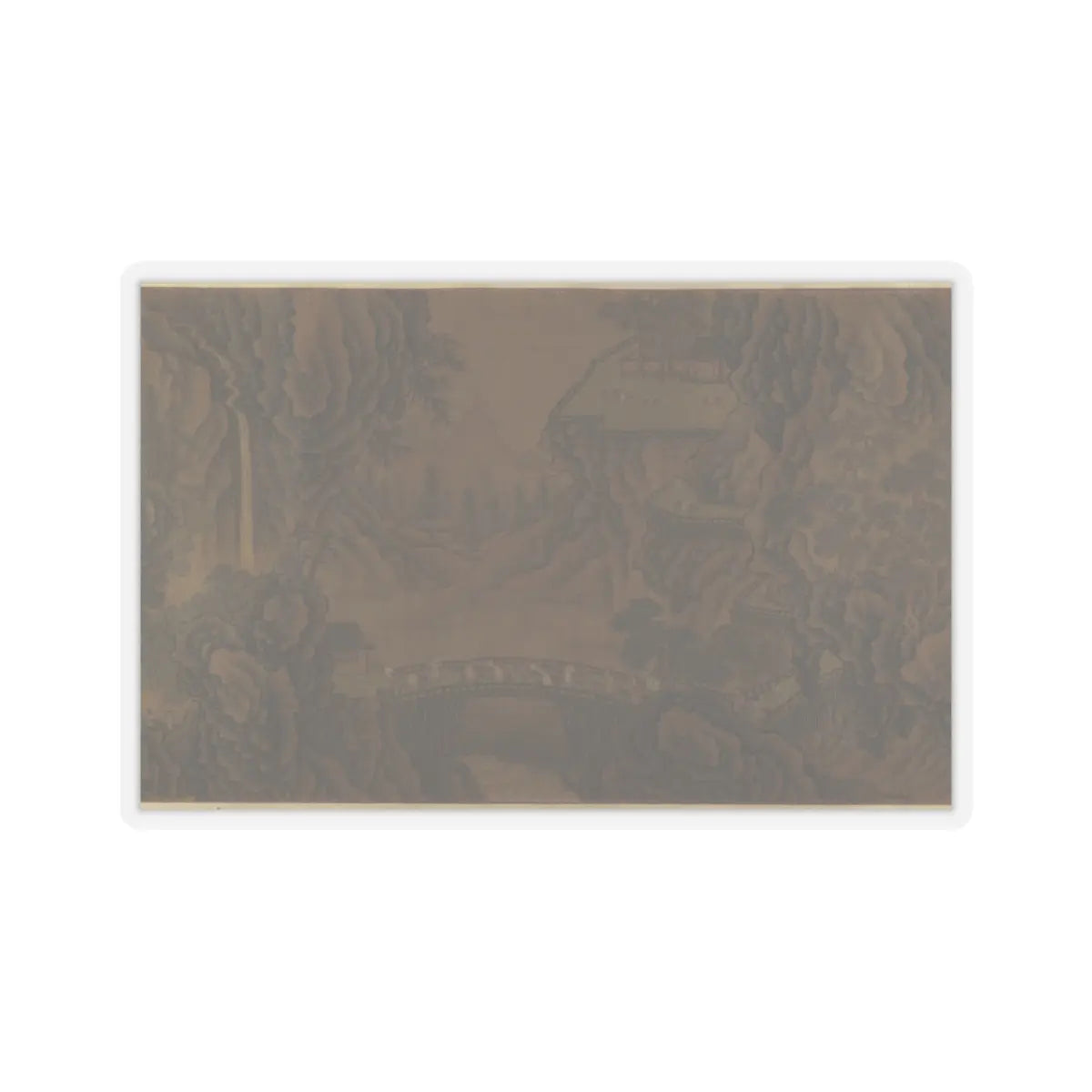 Unidentified artist - Mountain Scenery - unknown v13 - STICKER Vinyl Kiss-Cut Decal