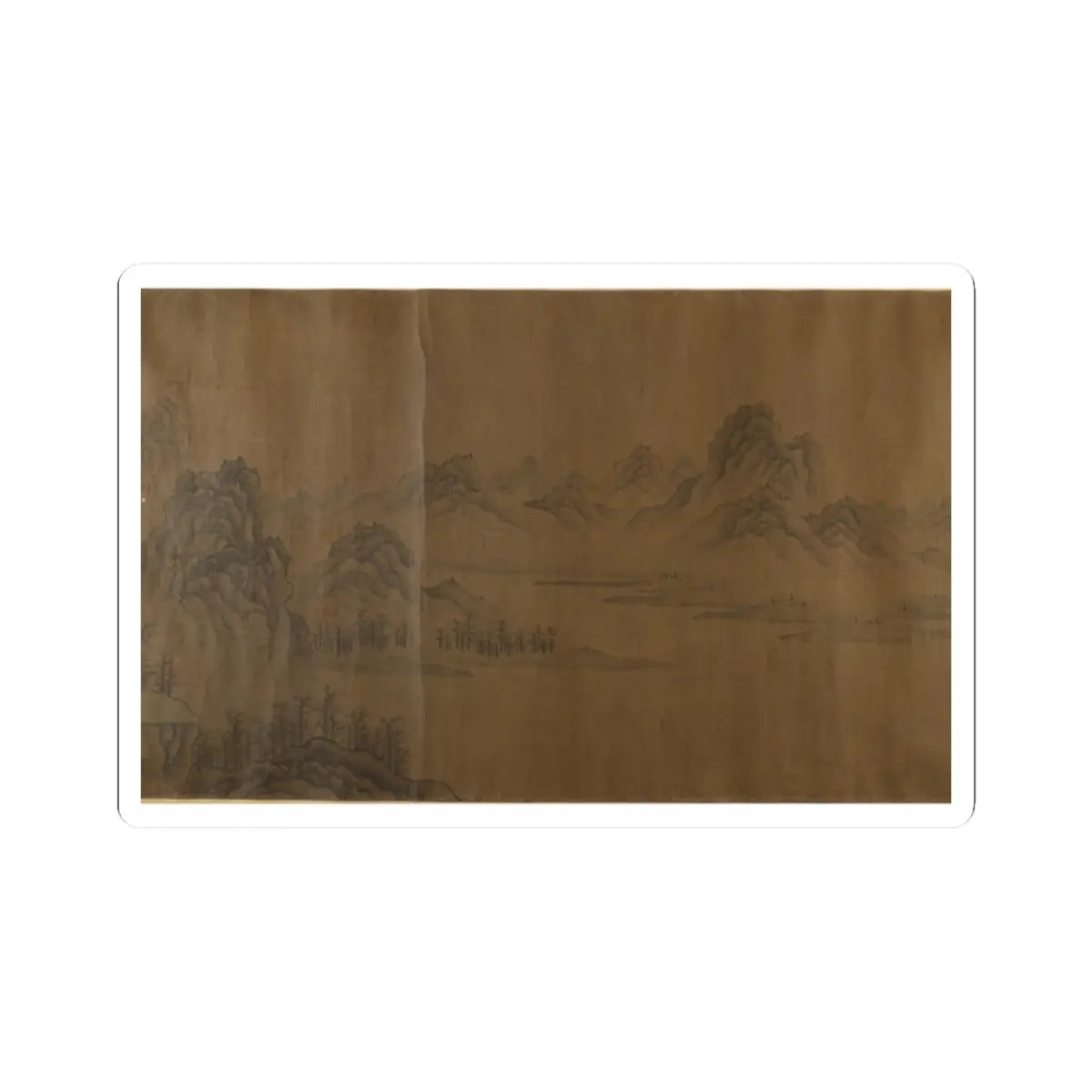 Unidentified artist - Mountain Scenery - unknown v16 - STICKER Vinyl Kiss-Cut Decal