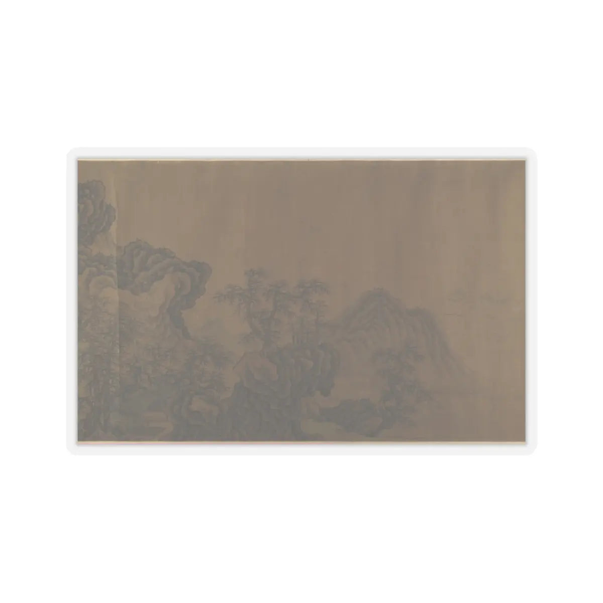 Unidentified artist - Mountain Scenery - unknown v7 - STICKER Vinyl Kiss-Cut Decal