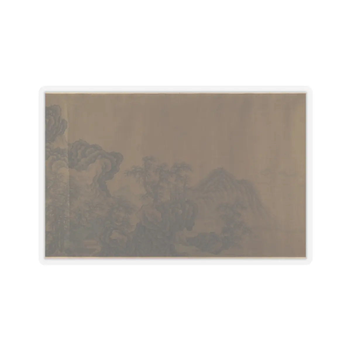 Unidentified artist - Mountain Scenery - unknown v7 - STICKER Vinyl Kiss-Cut Decal