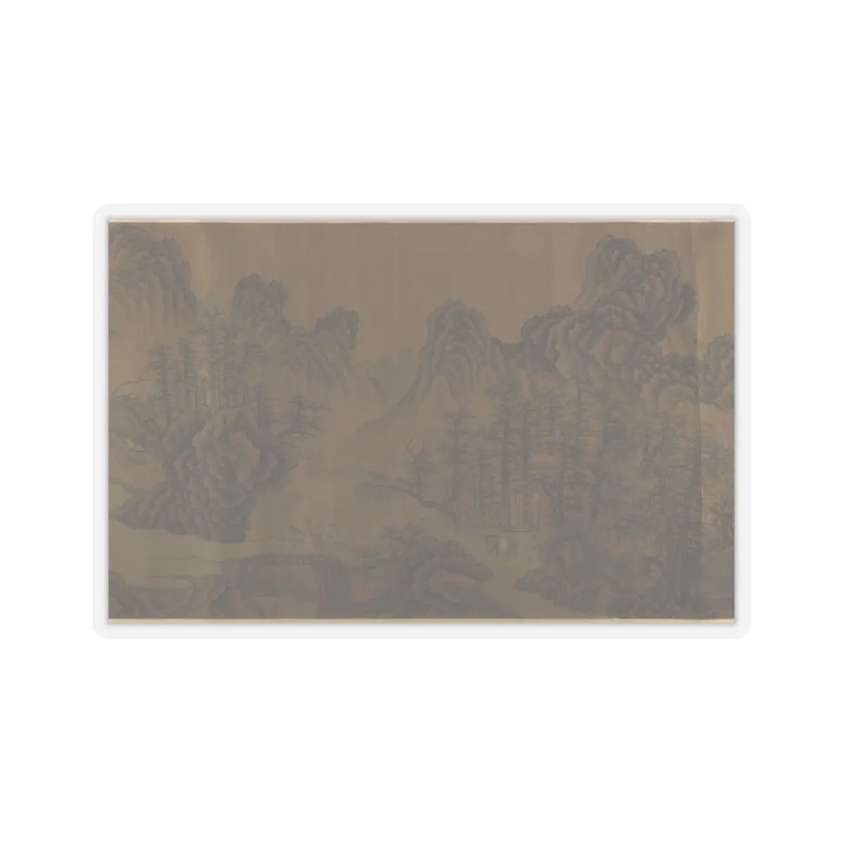 Unidentified artist - Mountain Scenery - unknown v8 - STICKER Vinyl Kiss-Cut Decal