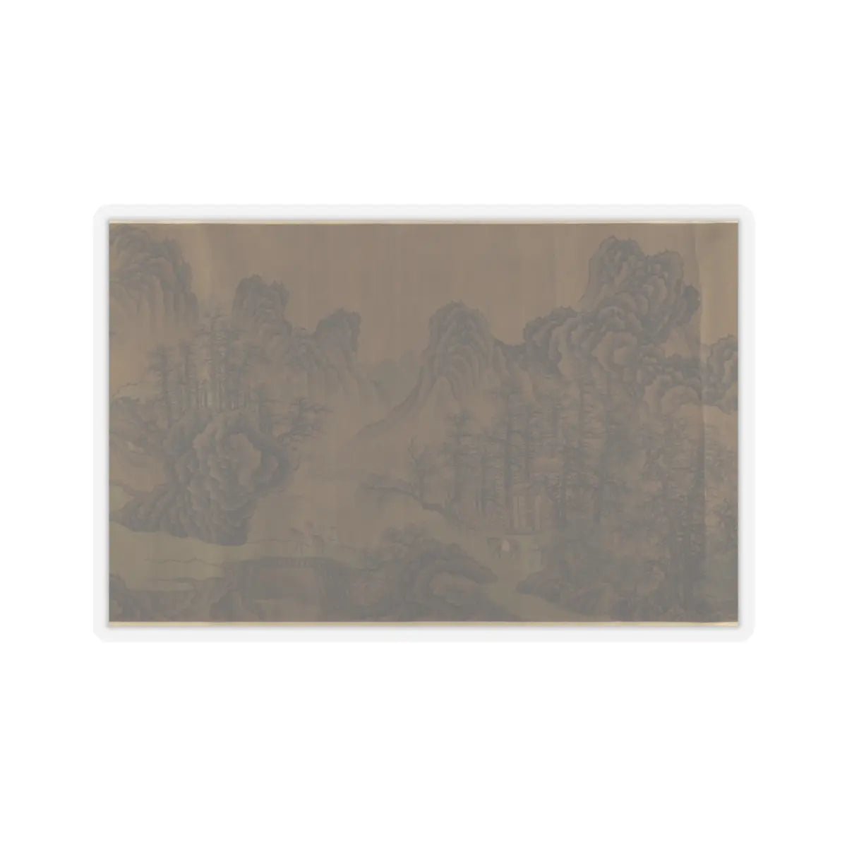 Unidentified artist - Mountain Scenery - unknown v8 - STICKER Vinyl Kiss-Cut Decal