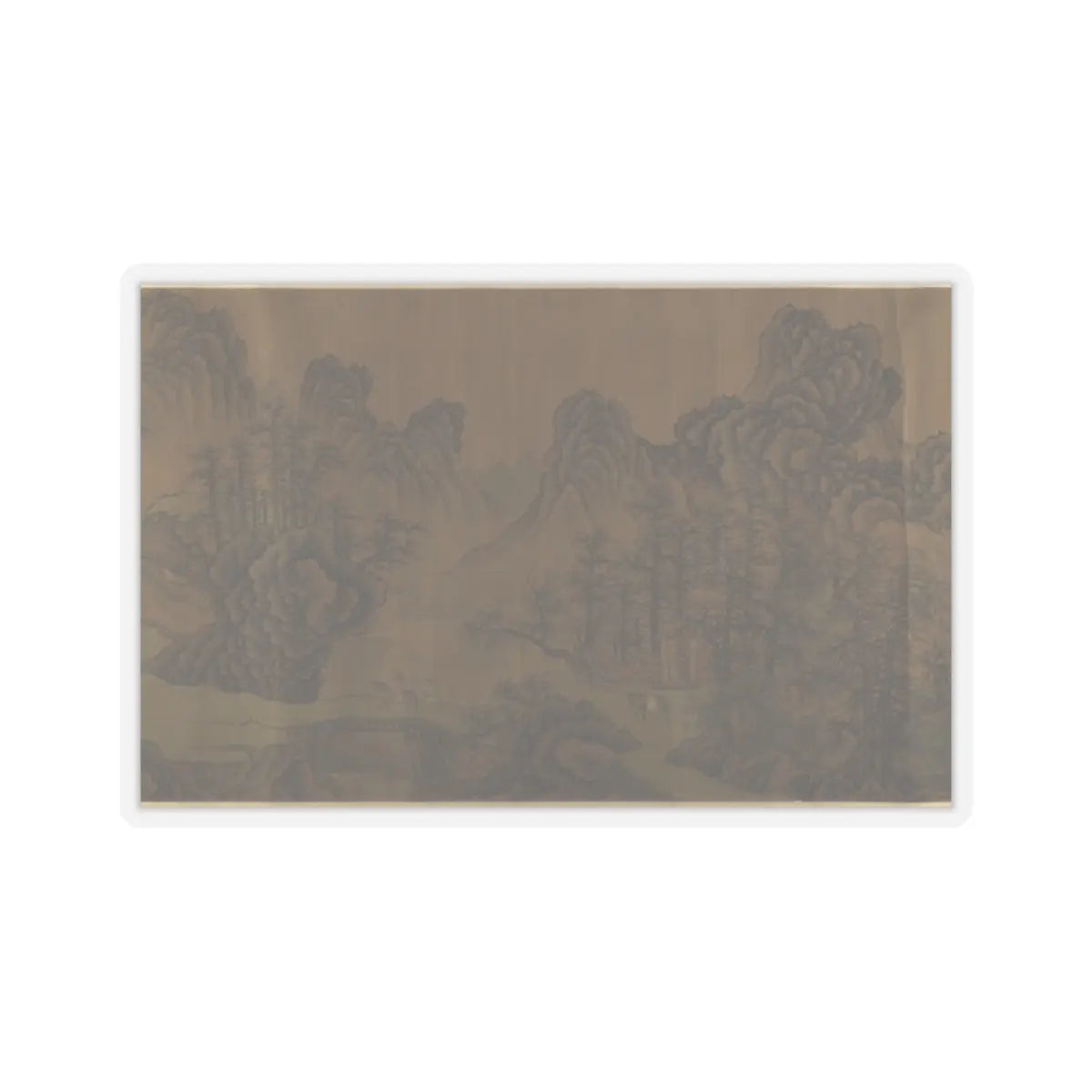 Unidentified artist - Mountain Scenery - unknown v8 - STICKER Vinyl Kiss-Cut Decal