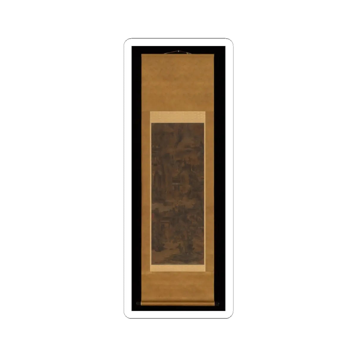 Unidentified artist - Mountains and Pavilions - unknown v2 - STICKER Vinyl Kiss-Cut Decal