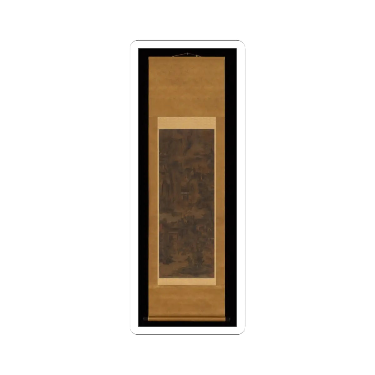 Unidentified artist - Mountains and Pavilions - unknown v2 - STICKER Vinyl Kiss-Cut Decal