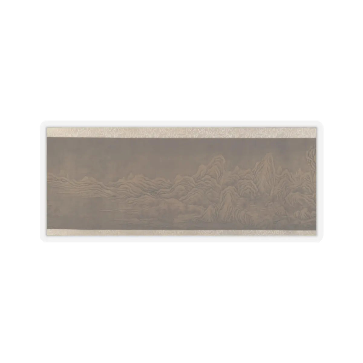 Unidentified artist - Mountains in the Snow - unknown v7 - STICKER Vinyl Kiss-Cut Decal