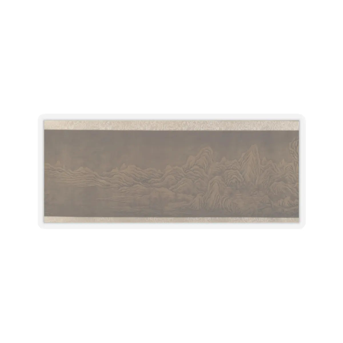 Unidentified artist - Mountains in the Snow - unknown v7 - STICKER Vinyl Kiss-Cut Decal