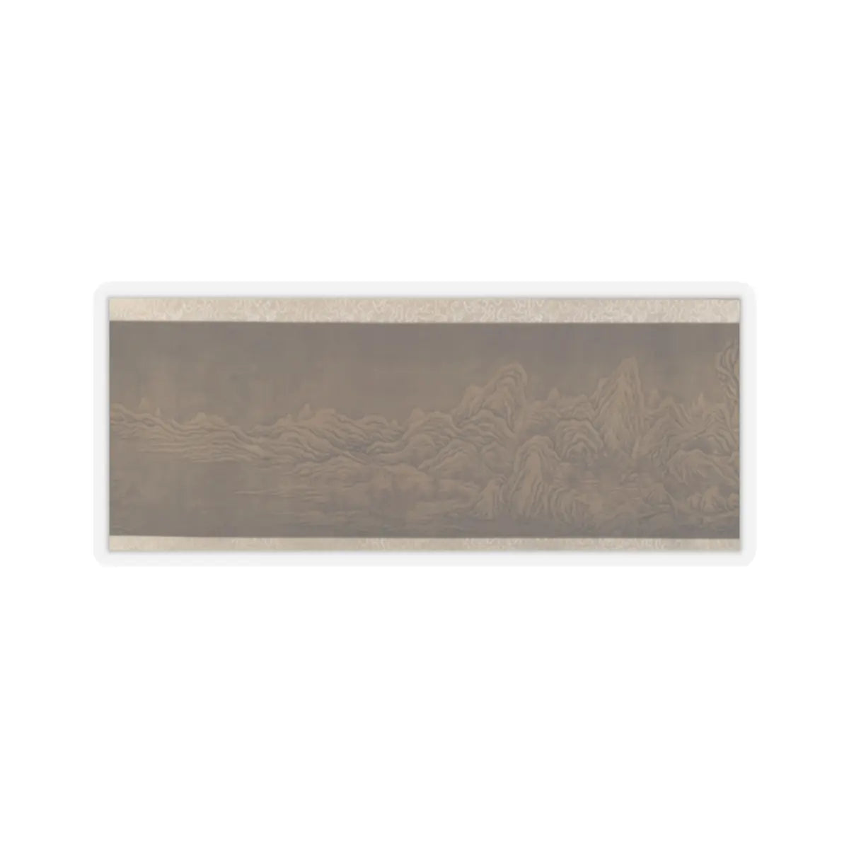 Unidentified artist - Mountains in the Snow - unknown v7 - STICKER Vinyl Kiss-Cut Decal
