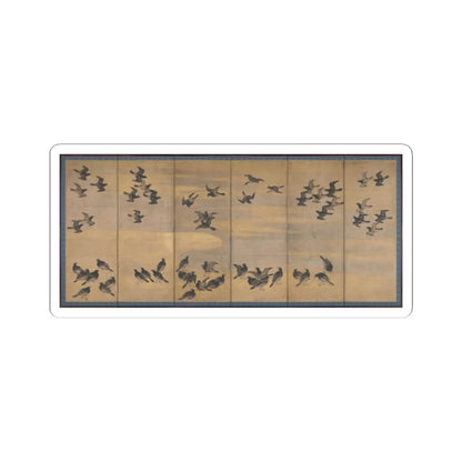 Unidentified artist - Mynah Birds - early 17th century v3 - STICKER Vinyl Kiss-Cut Decal