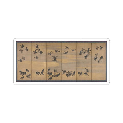 Unidentified artist - Mynah Birds - early 17th century v3 - STICKER Vinyl Kiss-Cut Decal