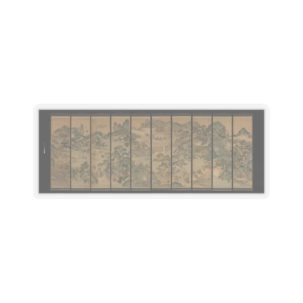 Unidentified artist - Mythical landscape with immortals - 19th century v1 - STICKER Vinyl Kiss-Cut Decal