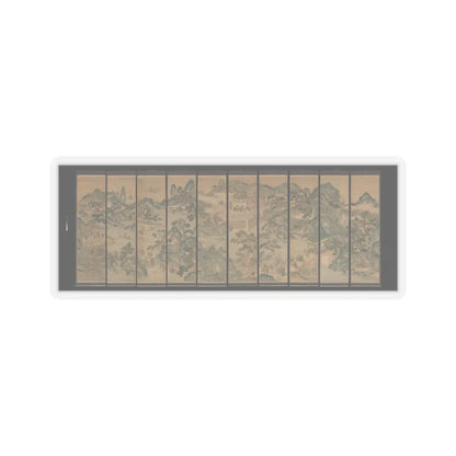 Unidentified artist - Mythical landscape with immortals - 19th century v1 - STICKER Vinyl Kiss-Cut Decal