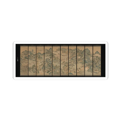 Unidentified artist - Mythical landscape with immortals - 19th century v1 - STICKER Vinyl Kiss-Cut Decal